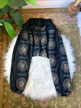 OMELIA HAREM PANTS - BLACK & CREAM