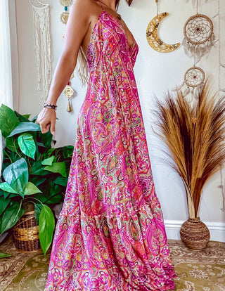 PAISLEY TIERED DRESS