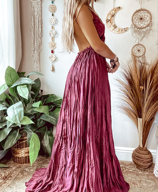 MAROON LACE TOP DRESS