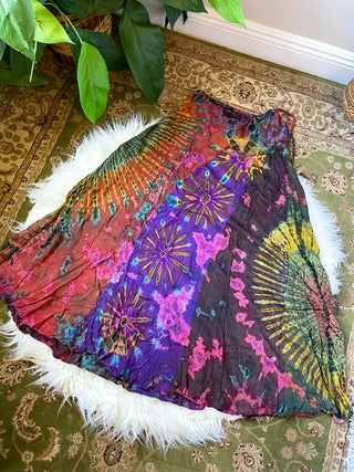 PATCHWORK TIE DYE SKIRT