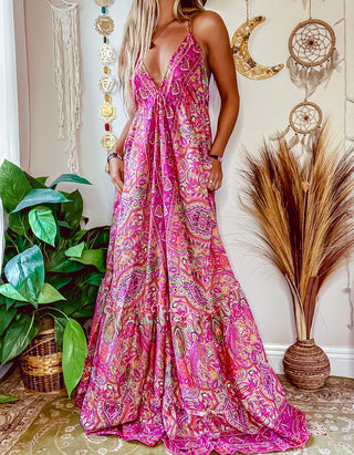 PAISLEY TIERED DRESS