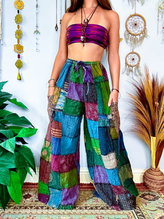 WOODLAND WIDE LEG TROUSERS - COOL
