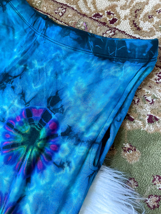 NALIE SPLIT LEG BELL BOTTOMS - TURQUOISE