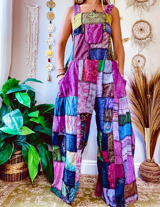 WOODLAND OVERALLS - BERRY TONED