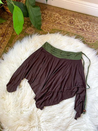LUNAR PIXIE SKIRT - BROWN