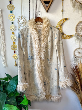 WL FAUX FUR TRIM COAT