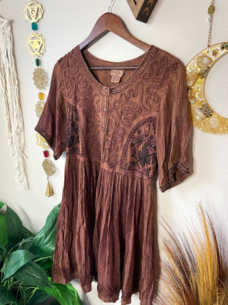 EMBROIDERED PIXIE DRESS