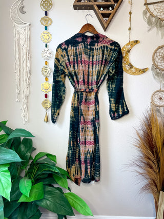 OOAK TIE DYE PATCHWORK KIMONO
