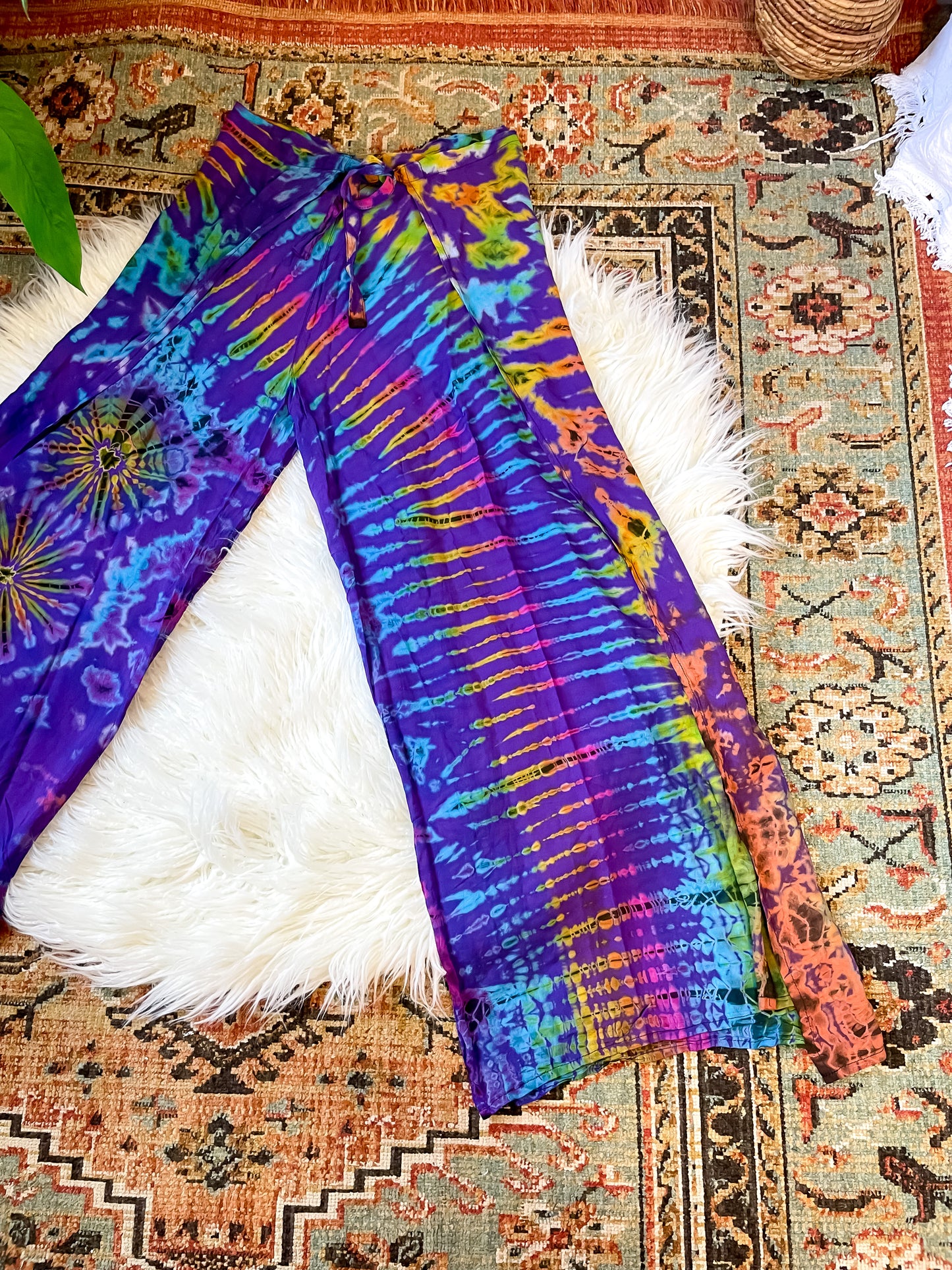 TWILA WRAP PANTS - PURPLE