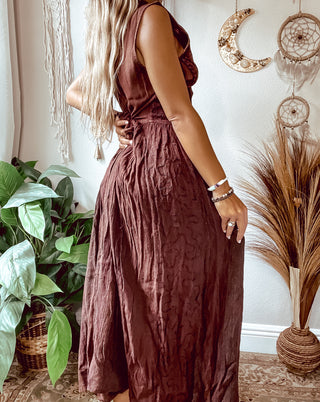 EMBROIDERED MULTI TONED FAIRCORE DRESS
